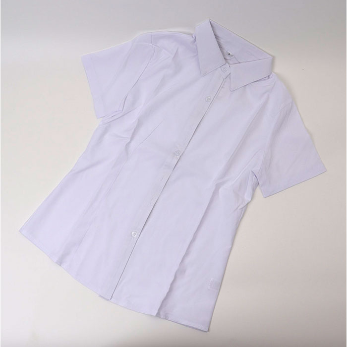 ブラウス Yシャツ 半袖 レディース 通販 シャツ yシャツ ワイシャツ 事務服 制服 フォーマルシャツ フォーマル スキッパー Vネック スリム ブラウス |  | 06