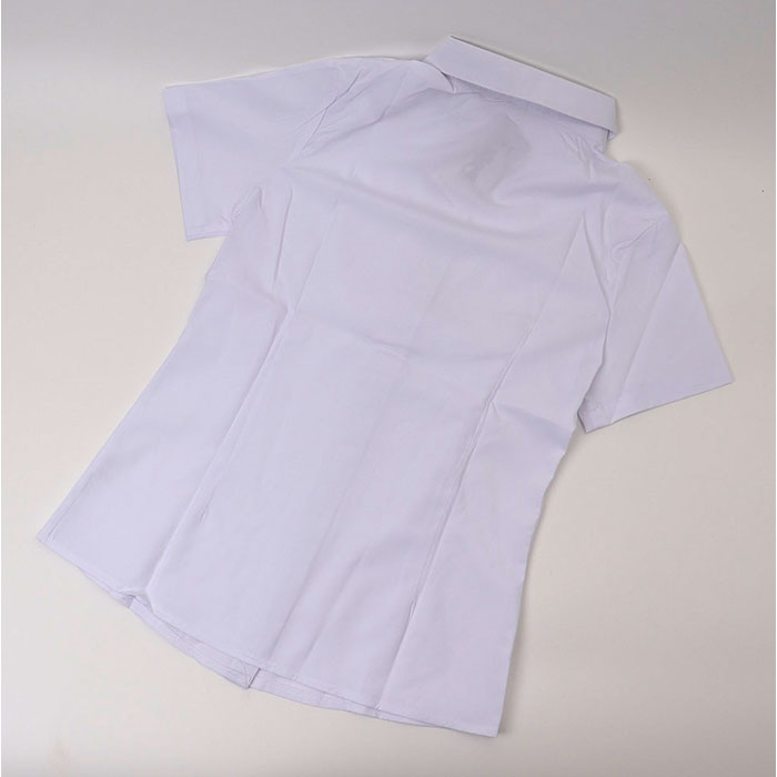 ブラウス Yシャツ 半袖 レディース 通販 シャツ yシャツ ワイシャツ 事務服 制服 フォーマルシャツ フォーマル スキッパー Vネック スリム ブラウス |  | 07