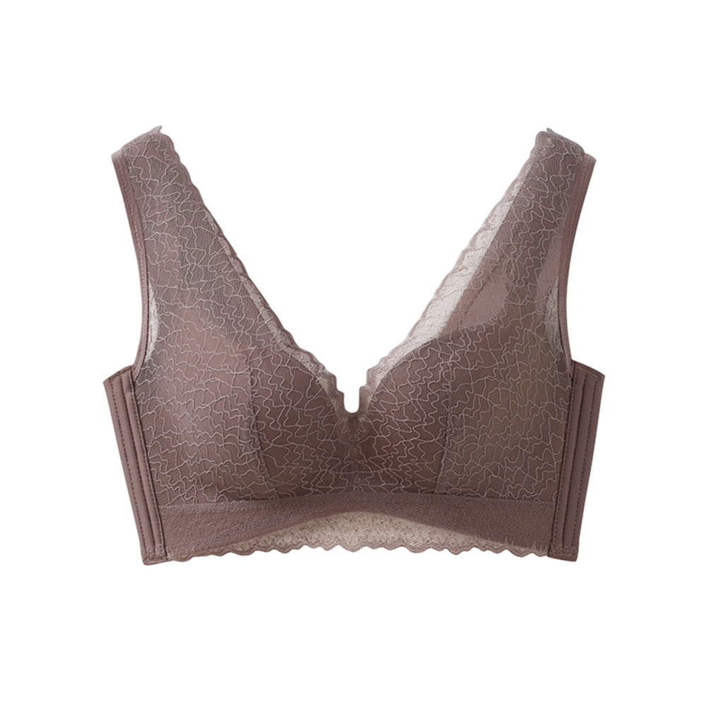 ナイトブラ 通販 ブラジャー ノンワイヤー 下着 肌着 ランジェリー インナー スポーツブラ スポブラ 脇高 レース ストレスフリー シンプル ナイトブラ |  | 03