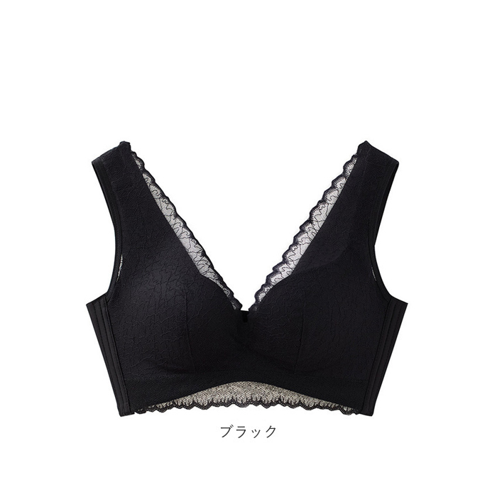 ナイトブラ 通販 ブラジャー ノンワイヤー 下着 肌着 ランジェリー インナー スポーツブラ スポブラ 脇高 レース ストレスフリー シンプル ナイトブラ |  | 12