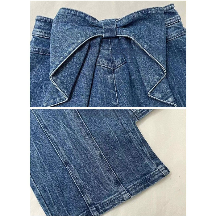 バックリボンデニムパンツ 通販 バックリボン デニム ジーンズ ジーパン ロングパンツ 美脚 パンツ 長ズボン ボトムス 春 夏 秋 冬 バックリボンデニムパンツ | BACKYARD FAMILY | 07