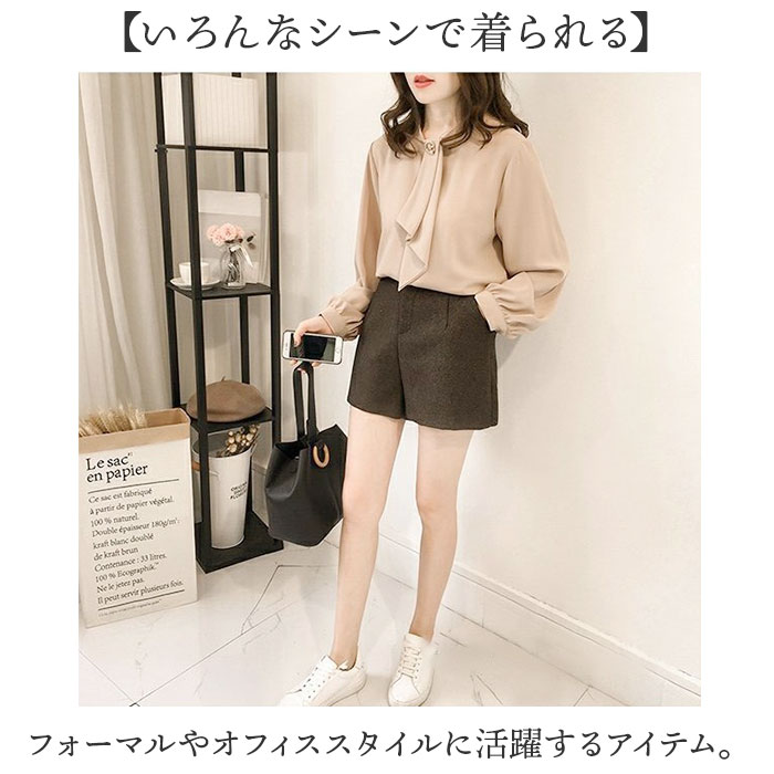ブラウス レディース 長袖 通販 ボウタイブラウス トップス きれいめ オフィス シャツ 上品 長袖トップス おしゃれ スーツインナー 春 秋 夏 ボウタイ 通勤 |  | 05