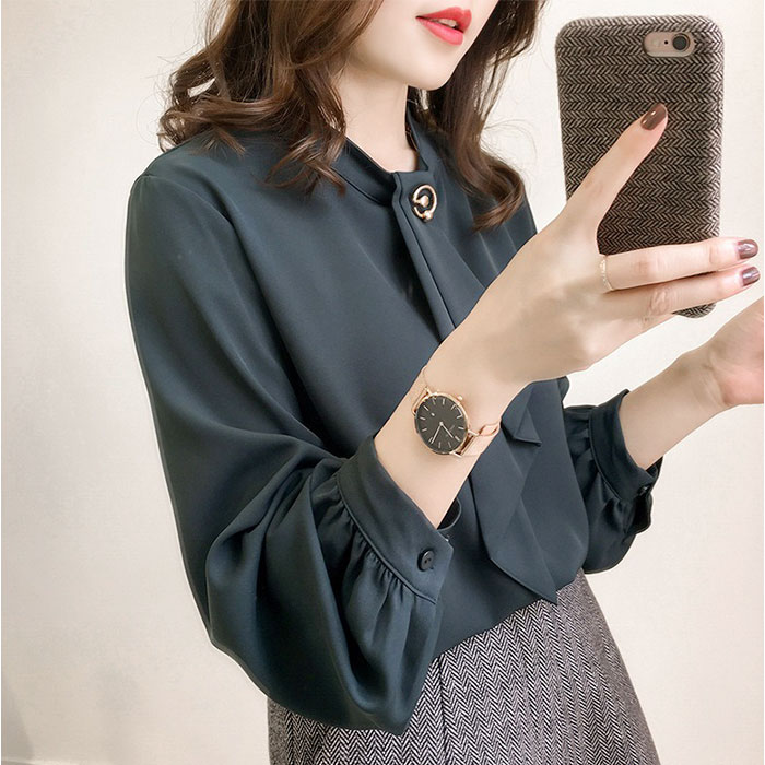 ブラウス レディース 長袖 通販 ボウタイブラウス トップス きれいめ オフィス シャツ 上品 長袖トップス おしゃれ スーツインナー 春 秋 夏 ボウタイ 通勤 |  | 07