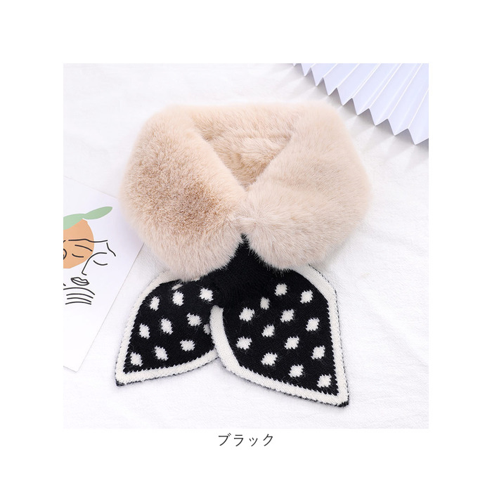 差し込み マフラー キッズ 通販 襟巻き ファー ティペット 首巻き えりまき 付け襟 つけ襟 スヌード ネックウオーマー 女の子 かわいい 可愛い 差し込み |  | 15