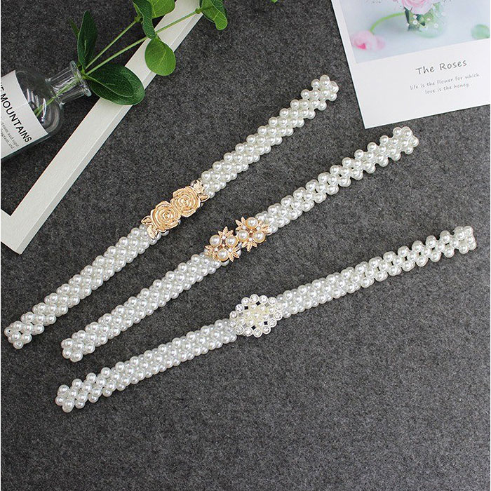 パーティー ドレス ベルト 通販 ドレスベルト ウェディング ゴムベルト サッシュベルト パール レディース ウエディング ウエストマーク パーティー | BACKYARD FAMILY | 20