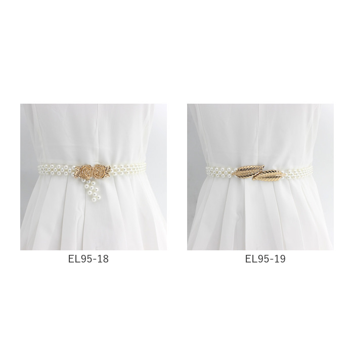 パーティー ドレス ベルト 通販 ドレスベルト ウェディング ゴムベルト サッシュベルト パール レディース ウエディング ウエストマーク パーティー | BACKYARD FAMILY | 23