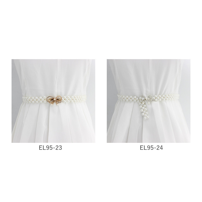 パーティー ドレス ベルト 通販 ドレスベルト ウェディング ゴムベルト サッシュベルト パール レディース ウエディング ウエストマーク パーティー | BACKYARD FAMILY | 24