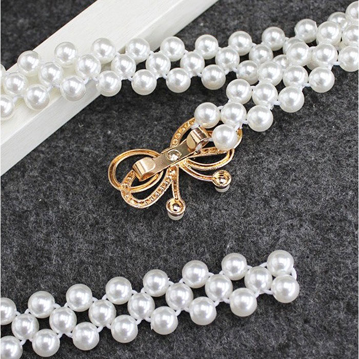 パーティー ドレス ベルト 通販 ドレスベルト ウェディング ゴムベルト サッシュベルト パール レディース ウエディング ウエストマーク パーティー | BACKYARD FAMILY | 16