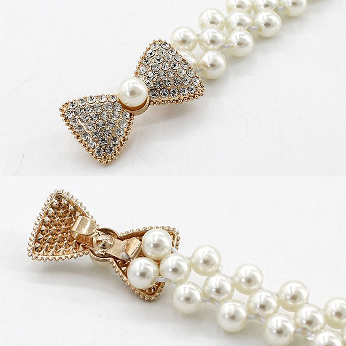 パーティー ドレス ベルト 通販 ドレスベルト ウェディング ゴムベルト サッシュベルト パール レディース ウエディング ウエストマーク パーティー | BACKYARD FAMILY | 18