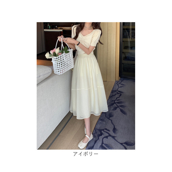 フレアスカート ミモレ丈 通販 シフォンスカート ロング スカート フレア ロングスカート ボトムス Aライン ウエストゴム 透け感 ふんわり フレアスカート |  | 15