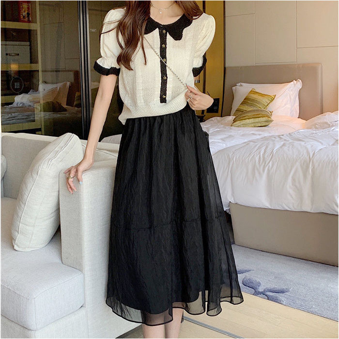 フレアスカート ミモレ丈 通販 シフォンスカート ロング スカート フレア ロングスカート ボトムス Aライン ウエストゴム 透け感 ふんわり フレアスカート |  | 05