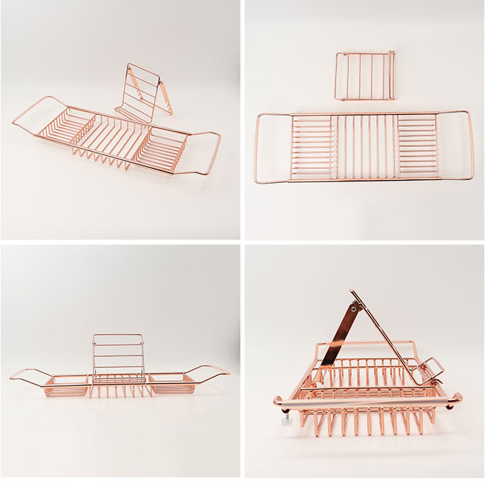 バスタブトレー 伸縮 バスラック 通販 バスタブラック 浴室用ラック バステーブル テーブル トレー ラック スライド式 浴槽 お風呂 水切り バスタブトレー |  | 15