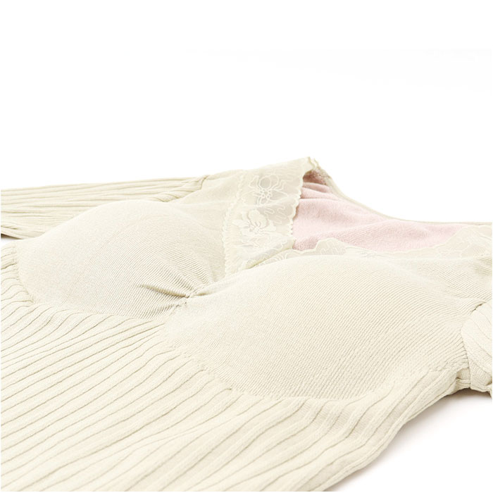 カップインインナー 長袖 レディース 通販 防寒着 カップイン シャツ 肌着 インナー 婦人下着 下着 普段着 トップス カップ付き パット付き  カップインインナー |  | 10