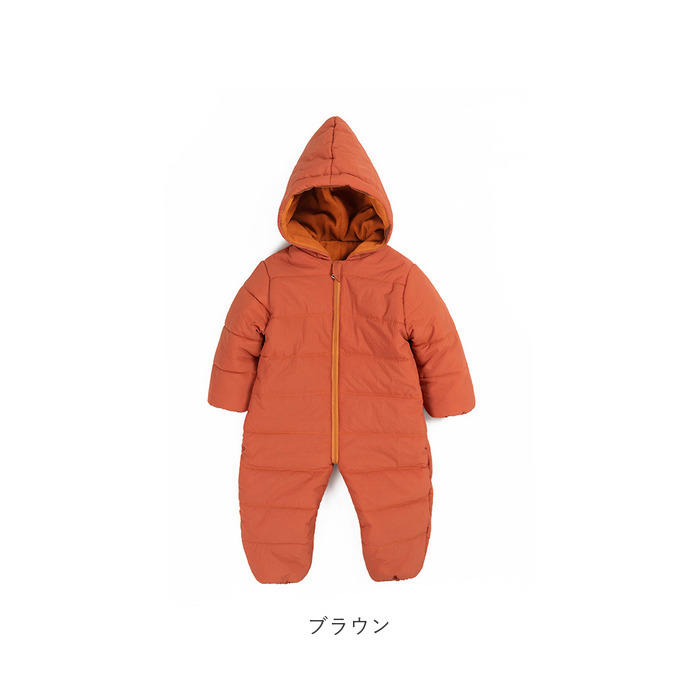 【新品未使用品】jacadi ドット スノースーツ ジャンプスーツ カバーオール open collar belted assort l/s jump suit / 開襟ベルト付き