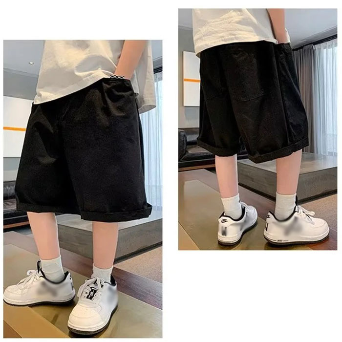 ハーフパンツ デニム キッズ 通販 短パン 半ズボン ショートパンツ ズボン パンツ ショート カジュアル 薄手 薄い 軽い 軽量 子供服 子ども服 ハーフパンツ | BACKYARD FAMILY | 09