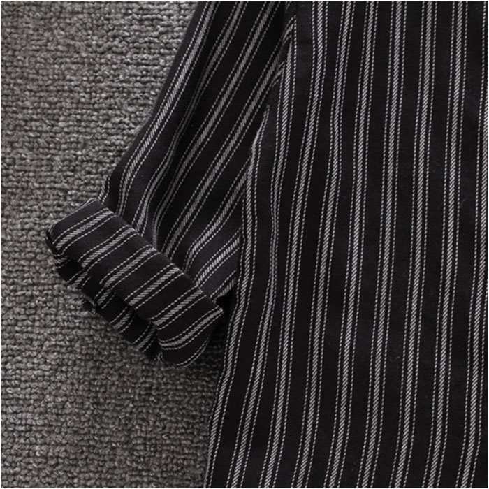 シャツ 長袖 ストライプ 通販 キッズシャツ 長袖シャツ ボタンシャツ 前開き スタンドカラー 子供服 子ども服 こども服 ストライプ柄 子供 子ども こども シャツ |  | 10