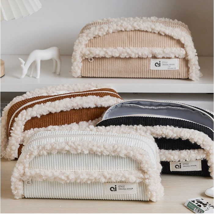 ペンケース 筆箱 コーデュロイ 大容量 通販 筆入れ ふでばこ 化粧ポーチ ペン入れ 小物入れ ペンポーチ ポーチ 収納 文具 文房具 かわいい 可愛い  ペンケース |  | 11