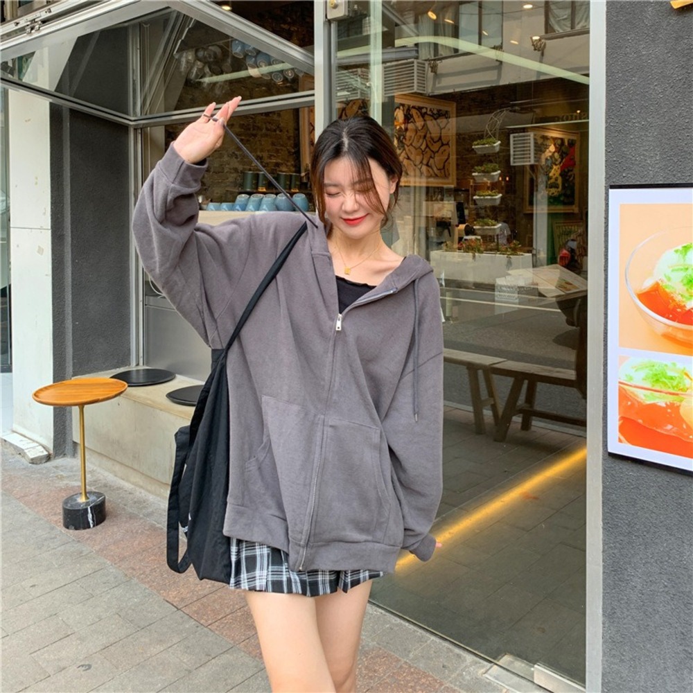 ジップアップパーカー レディース フード付き 長袖 通販 レディーススウェット ジップアップ パーカー スウェット スウエット 上着 ジップアップパーカー |  | 02