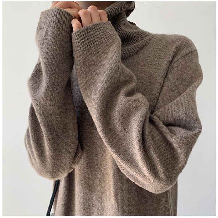 ニットワンピース ロング レディース 通販 ニット ワンピース ワンピ セーター 長袖 ロング丈 タートルネック ハイネック ゆったり カジュアル ニットワンピース | BACKYARD FAMILY | 12