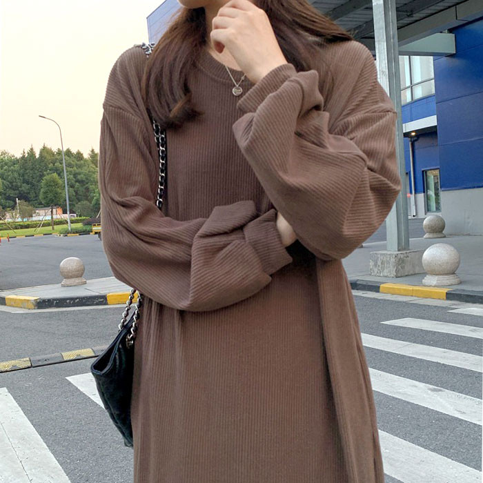 リブニットワンピース 通販 リブニット ワンピース レディース ニットワンピース 長袖 きれいめ ロング丈ワンピース マキシワンピース リブニットワンピース |  | 05