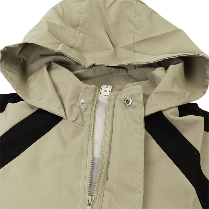 PGG フード付きナイロンジャケット ベージュ ジムフレックス ナイロン フードジャケット レディース アウター