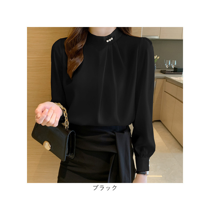 ブラウス 長袖 秋冬 レディース きれいめ 通販 シャツブラウス シャツ トップス プルオーバー おしゃれ オシャレ オフィス フォーマル スーツ インナー ブラウス |  | 13
