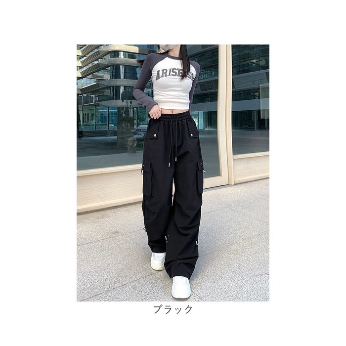 カーゴパンツ ウエストゴム レディース 通販 イージーパンツ ワークパンツ ワイドパンツ ダンスパンツ ロングパンツ 長ズボン ズボン パンツ カーゴパンツ | BACKYARD FAMILY | 12