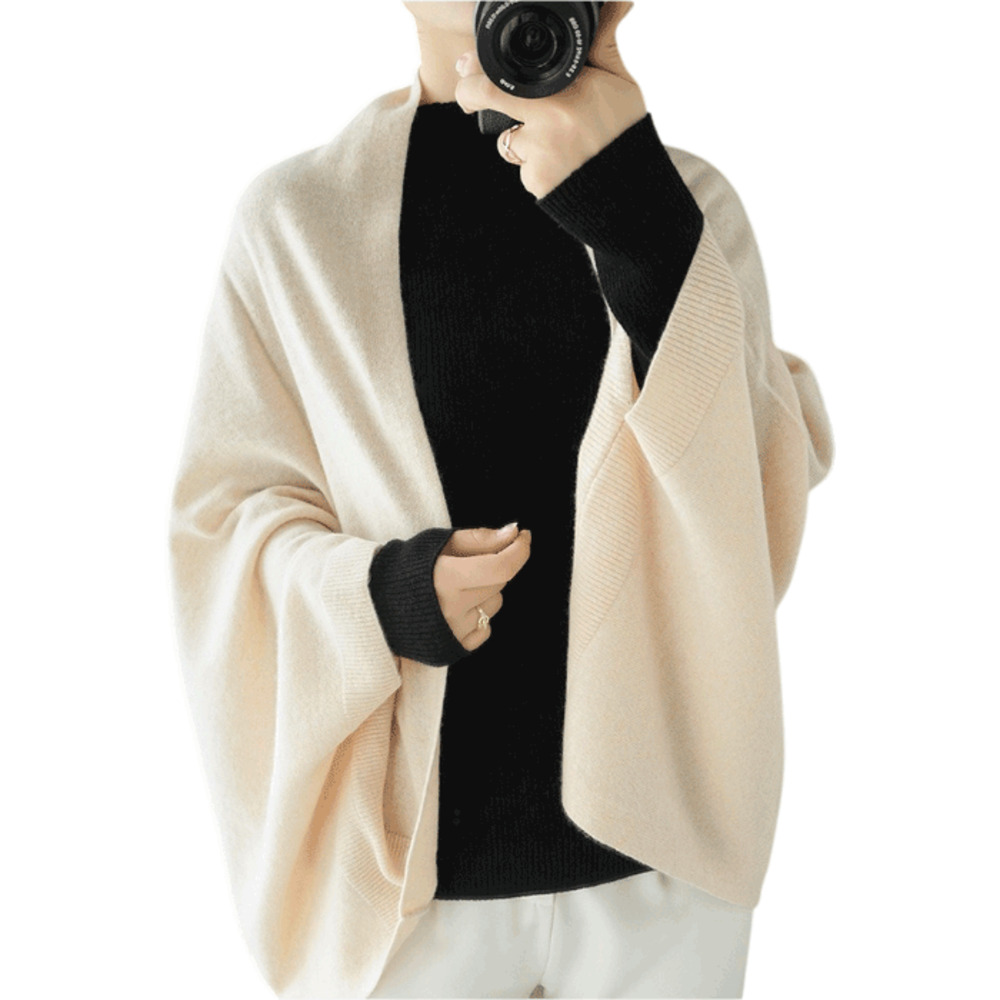 ドルマン カーディガン レディース 通販 ポンチョ ニット ストール ショール マント ニットカーディガン 大判ストール 長袖 羽織り トップス 秋冬 ドルマン | BACKYARD FAMILY | 03