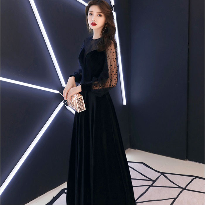 ドレス 長袖 レディース 通販 結婚式 オケージョンドレス パーティードレス フォーマル ロング丈 お呼ばれ ロングドレス きれいめ ロングスリーブ 上品 ドレス |  | 09