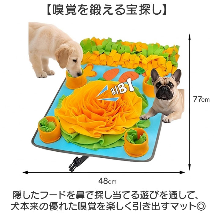 犬 おもちゃ ノーズワーク 通販 ノーズマット 知育玩具 ストレス解消 知育おもちゃ オモチャ いぬ 嗅覚訓練 宝探し知育マット ノーズワークマット 遊び 犬 | BACKYARD FAMILY | 02