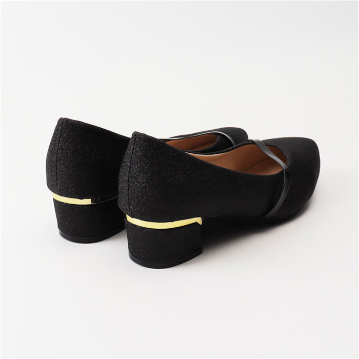 パンプス パーティーシューズ レディース 通販 オフィスパンプス ピンヒール ポインテッドトゥ ストラップ ゴムソール キラキラ 足にやさしい パンプス |  | 06