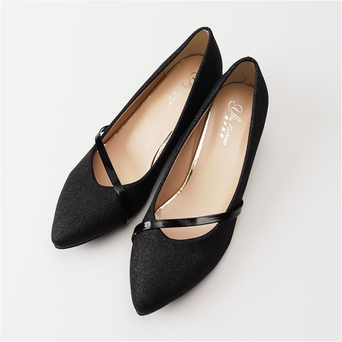 パンプス パーティーシューズ レディース 通販 オフィスパンプス ピンヒール ポインテッドトゥ ストラップ ゴムソール キラキラ 足にやさしい パンプス |  | 07