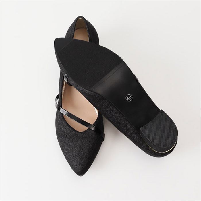 パンプス パーティーシューズ レディース 通販 オフィスパンプス ピンヒール ポインテッドトゥ ストラップ ゴムソール キラキラ 足にやさしい パンプス |  | 08