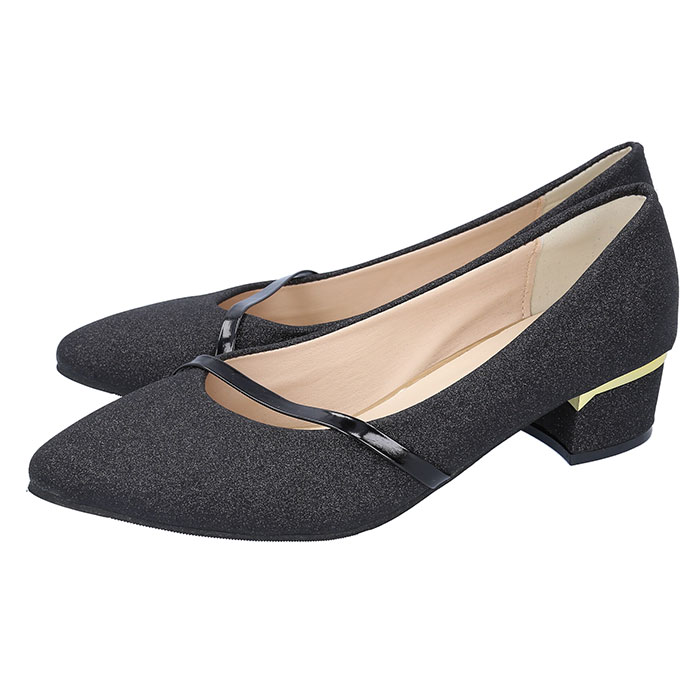 パンプス パーティーシューズ レディース 通販 オフィスパンプス ピンヒール ポインテッドトゥ ストラップ ゴムソール キラキラ 足にやさしい パンプス |  | 09