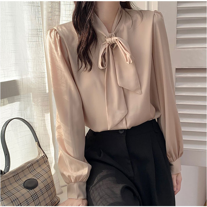 ブラウス リボンタイ レディース 通販 レディースブラウス リボンタイブラウス シャツブラウス ボウタイブラウス 事務服 ボータイ カジュアル ブラウス |  | 03