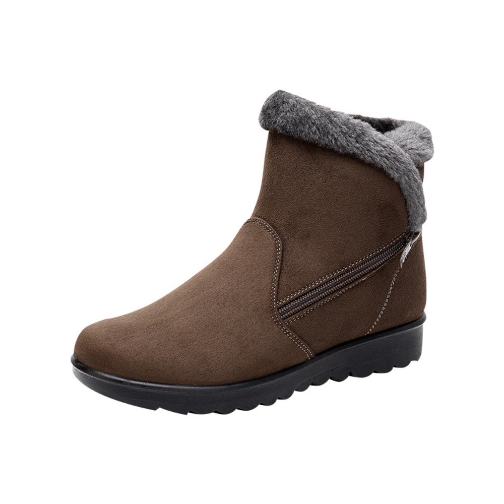 秋冬 レディース ショートブーツ 通販 ショート ブーツ ボア シューズ おしゃれ 冬物 あったか 防寒 ファー 内ボア 歩きやすい サイドファスナー 秋冬 | BACKYARD FAMILY | 04