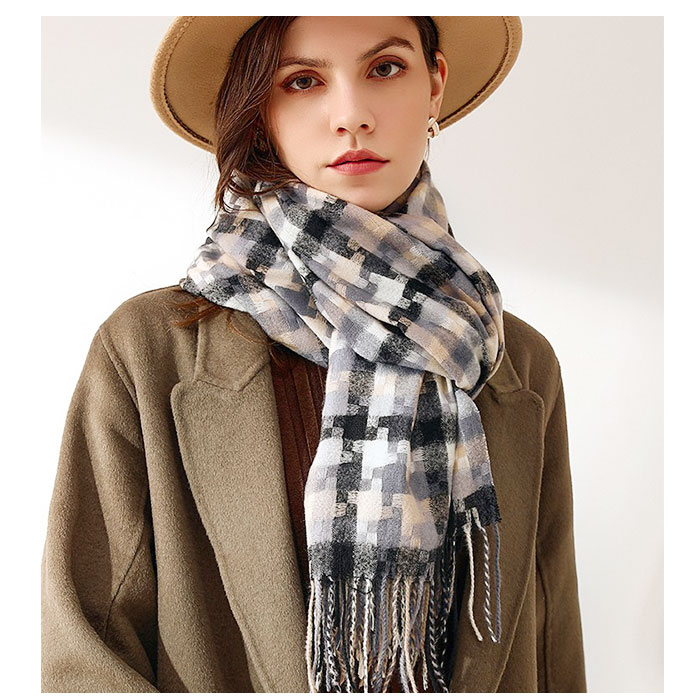マフラー チェック柄 通販 ストール スカーフ あたたかい 暖かい レディース メンズ 男女兼用 ユニセックス チェック 柄 秋 冬 贈り物 ギフト おしゃれ マフラー |  | 05