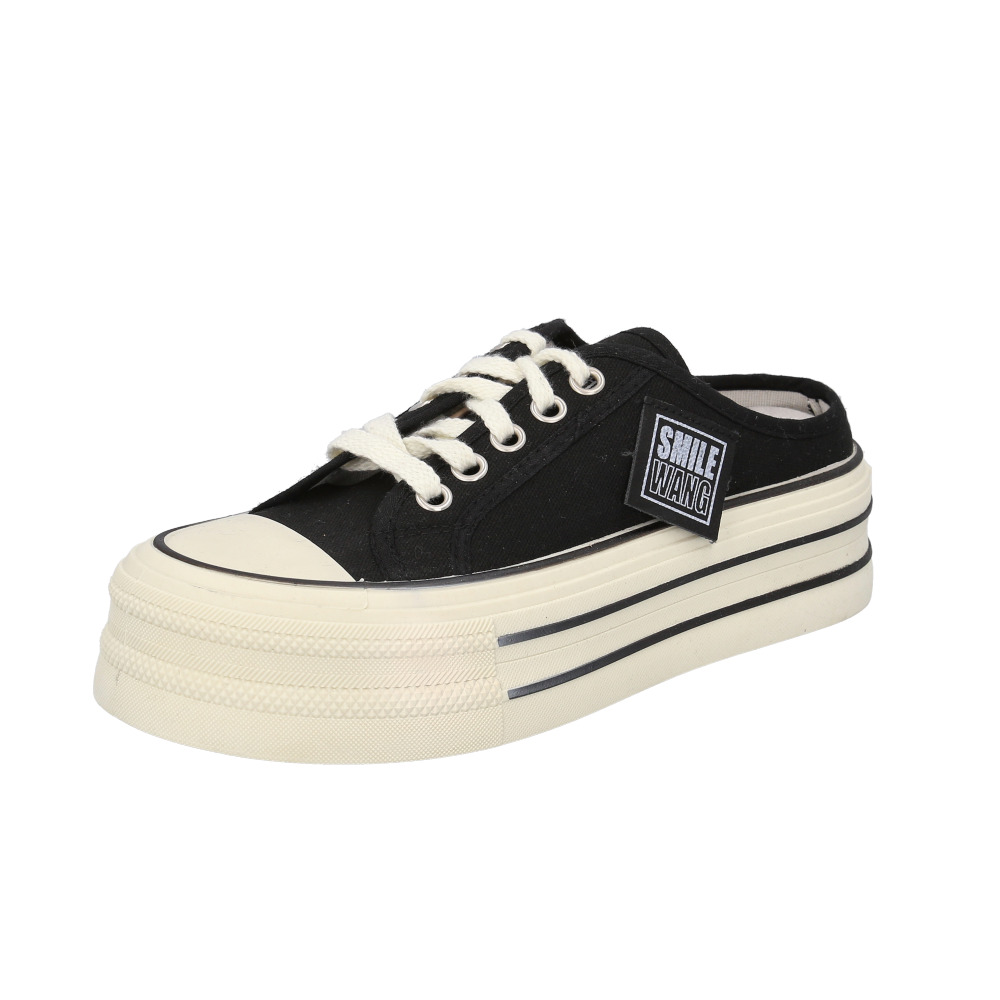 キャンバスシューズ 厚底 レディース 通販 かかとなし スニーカー 厚底スニーカー シューズ スリッポン 靴 サンダル おしゃれ 室内 仕事履き キャンバスシューズ | BACKYARD FAMILY | 02