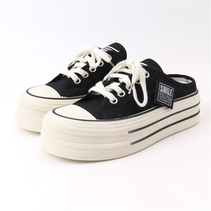 キャンバスシューズ 厚底 レディース 通販 かかとなし スニーカー 厚底スニーカー シューズ スリッポン 靴 サンダル おしゃれ 室内 仕事履き キャンバスシューズ | BACKYARD FAMILY | 12