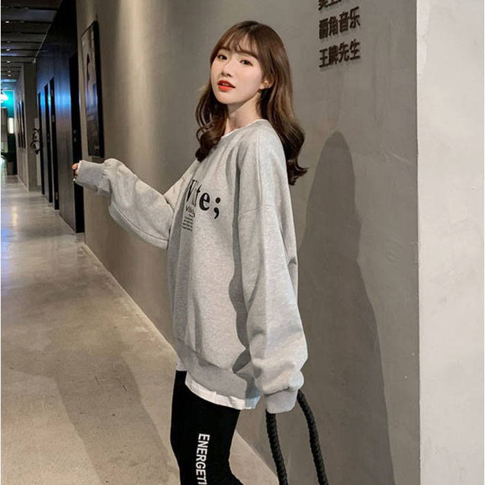 スウェットトップス レディース 通販 裏起毛 ゆったり トップス 長袖 トレーナー スウェット ロゴ カジュアル 体型カバー おしゃれ スウェットトップス |  | 04