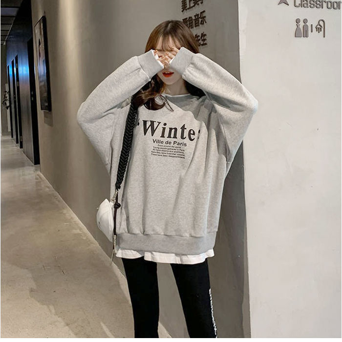 スウェットトップス レディース 通販 裏起毛 ゆったり トップス 長袖 トレーナー スウェット ロゴ カジュアル 体型カバー おしゃれ スウェットトップス |  | 05