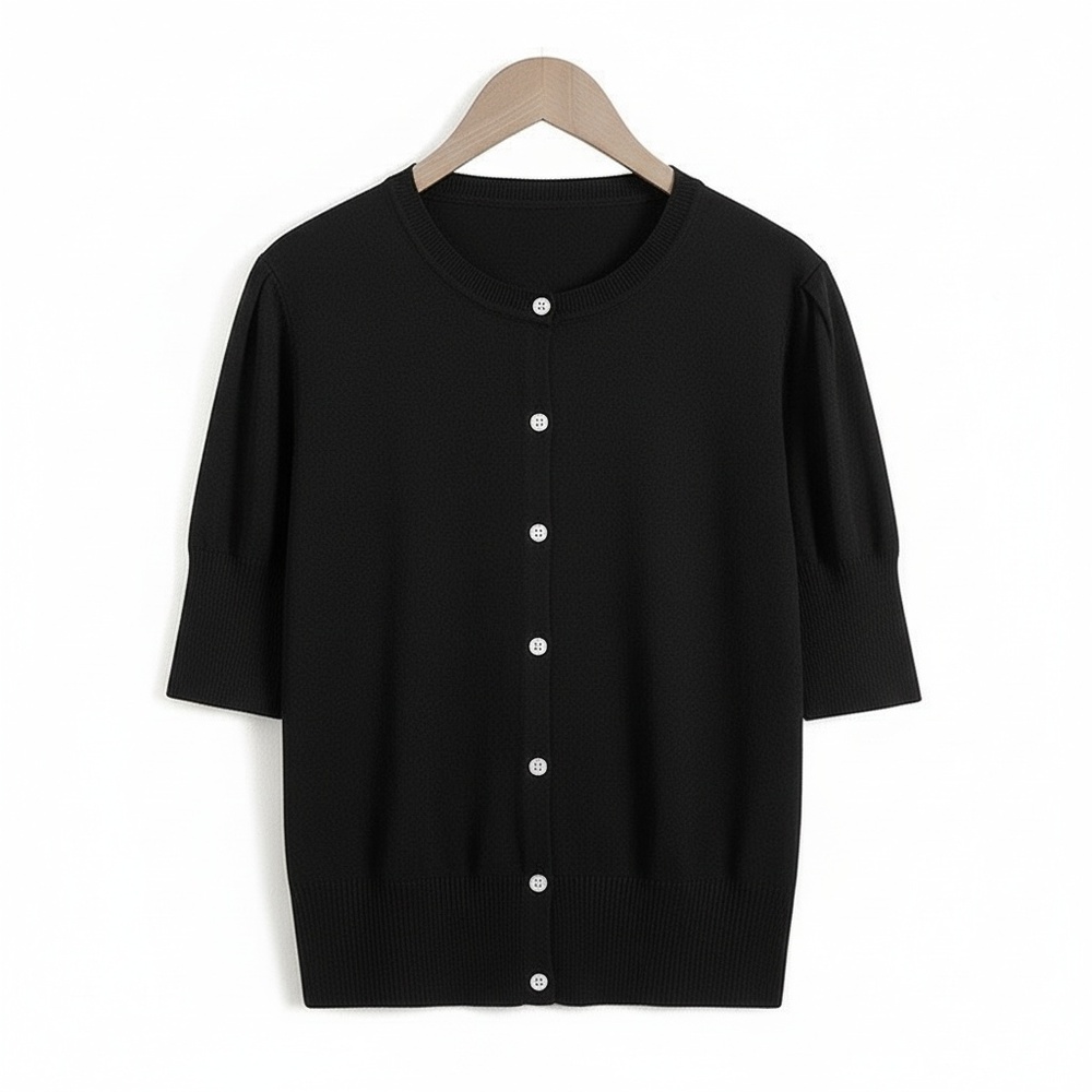 ニットカーディガン レディース 五分袖 通販 カーデガン サマーニット 羽織 羽織り レディースカーディガン カーデ 上着 ニット 5分袖 ニットカーディガン | BACKYARD FAMILY | 02