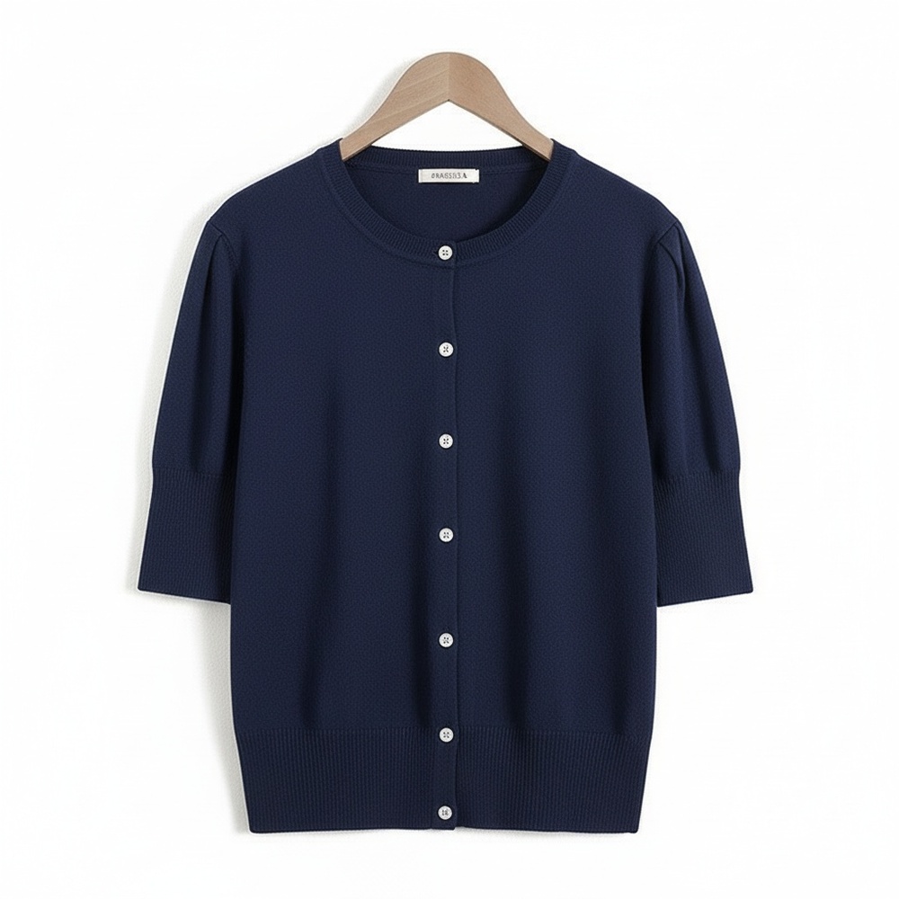 ニットカーディガン レディース 五分袖 通販 カーデガン サマーニット 羽織 羽織り レディースカーディガン カーデ 上着 ニット 5分袖 ニットカーディガン | BACKYARD FAMILY | 03