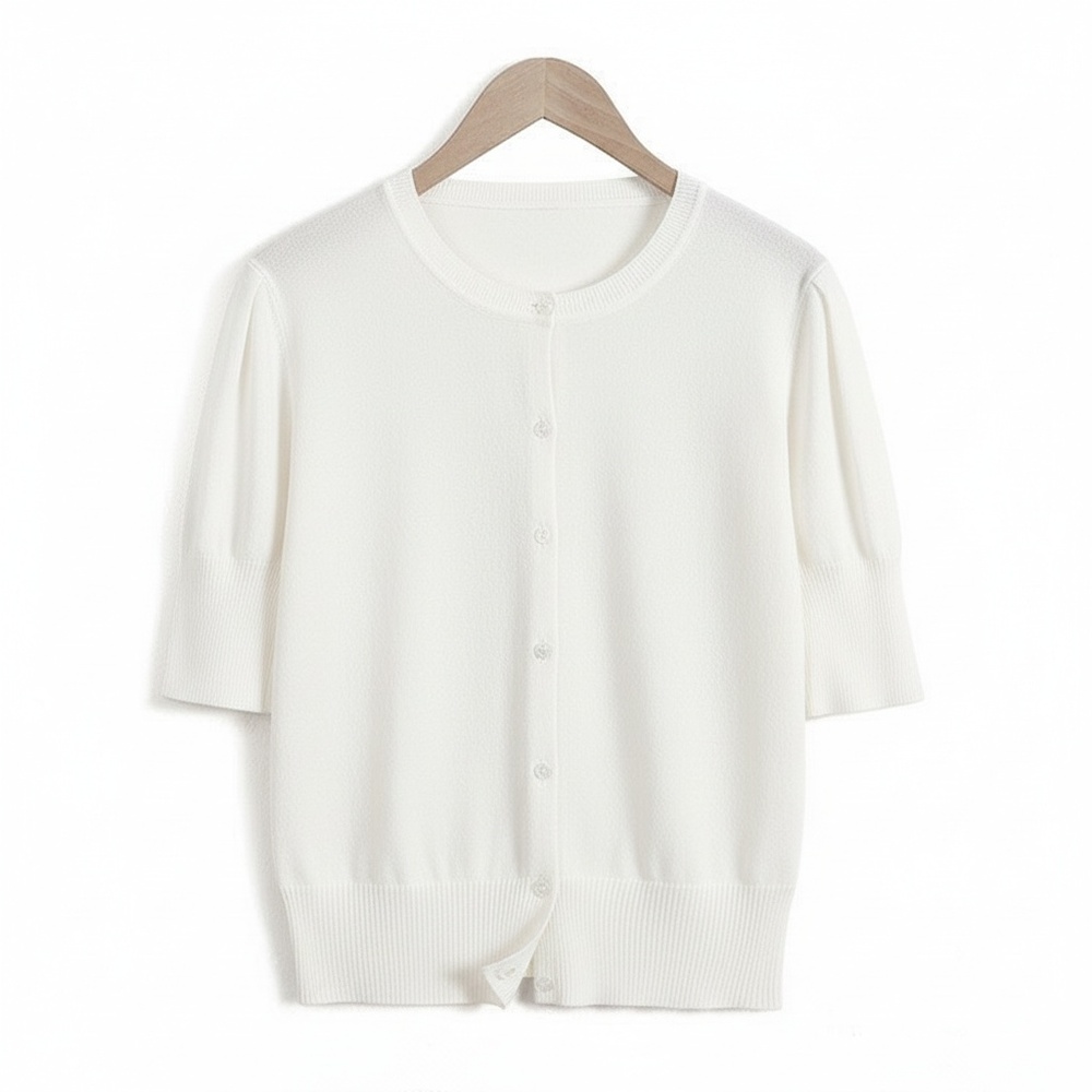 ニットカーディガン レディース 五分袖 通販 カーデガン サマーニット 羽織 羽織り レディースカーディガン カーデ 上着 ニット 5分袖 ニットカーディガン | BACKYARD FAMILY | 01