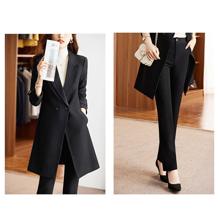 パンツスーツ レディース セットアップ 通販 ロングジャケット 上下セット セレモニースーツ フォーマル ママスーツ 上品 ロングコート きれいめ  パンツスーツ |  | 11