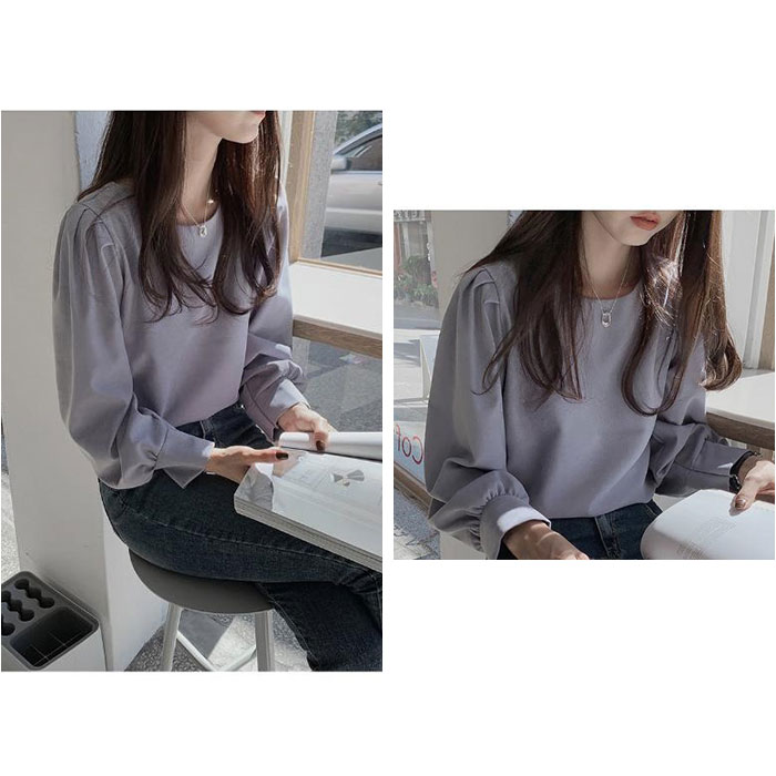 レディース ブラウス 長袖 おしゃれ 通販 バルーンスリーブ パフスリーブ 春 秋 シンプル 無地 きれいめ 上品 オフィスカジュアル 通勤 オフィス レディース |  | 11