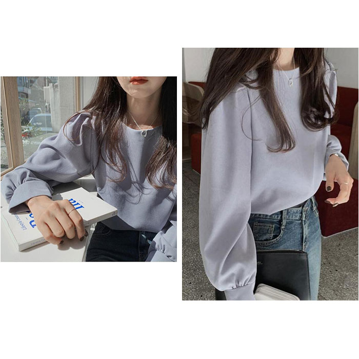 レディース ブラウス 長袖 おしゃれ 通販 バルーンスリーブ パフスリーブ 春 秋 シンプル 無地 きれいめ 上品 オフィスカジュアル 通勤 オフィス レディース |  | 08