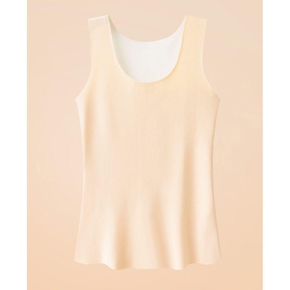 タンクトップ レディース あったか 通販 ノースリーブ カットソー レイヤード 重ね着 インナー 下着 肌着 軽量 暖かい 無地 シンプル 袖なし タンクトップ | ブランド登録なし | 03