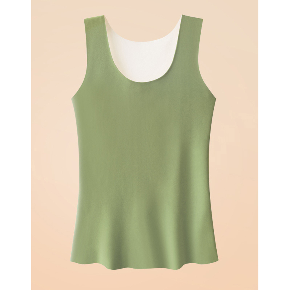 タンクトップ レディース あったか 通販 ノースリーブ カットソー レイヤード 重ね着 インナー 下着 肌着 軽量 暖かい 無地 シンプル 袖なし タンクトップ | ブランド登録なし | 02