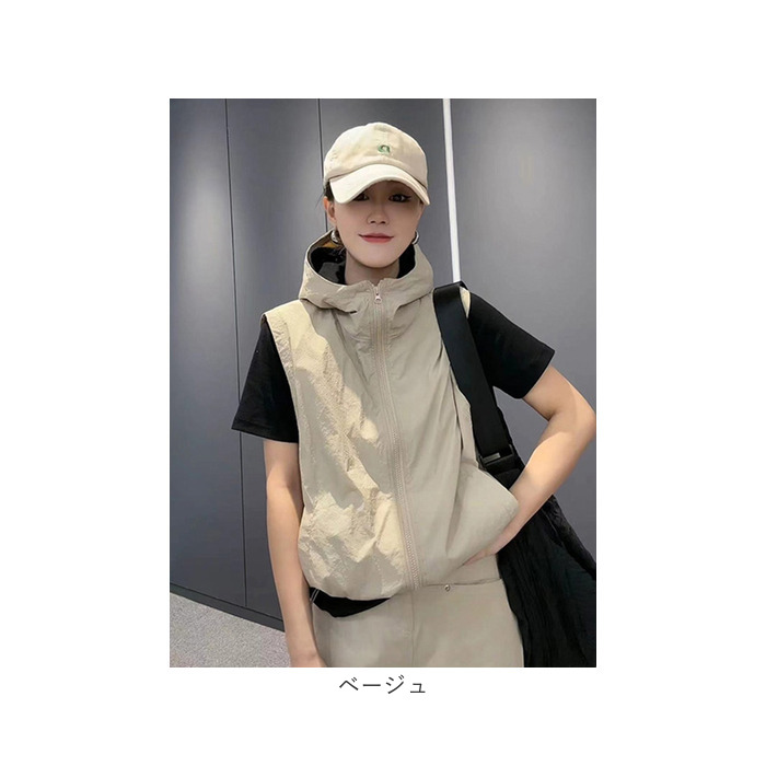 軽量 ベスト 春夏 レディース 通販 レディースベスト春夏物 薄手 フード付きレディース フード付き 前開きベスト トップス 重ね着 レイヤード 羽織り 軽量 |  | 13